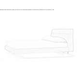 Bed with upholstered headboard Vadeni