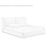Double bed with upholstered headboard Zena