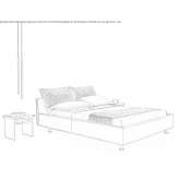 Upholstered double bed Niksar
