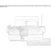 Fabric bed with upholstered headboard Venejan
