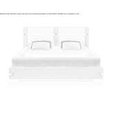 Bed upholstered in velvet and leather Esvres