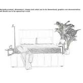Bed with storage and upholstered headboard Villanua