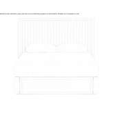 Łóżko materiałowe z wysokim, tapicerowanym zagłówkiem Garagau