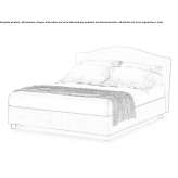 Fabric double bed Chaniers