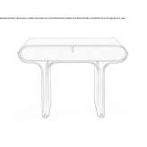 Leather bedside table Canejan