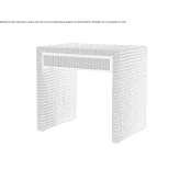Rectangular Lloyd Loom bedside table with drawers Mragowo