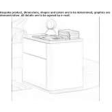 Bedside table with drawers Filioara
