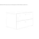 Bedside table with drawers Guapore