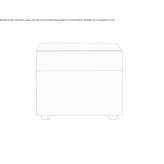 Bedside table with drawers Perrigny