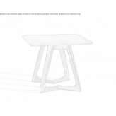 Solid wood bedside table Purgen