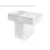 Leather bedside table Lent