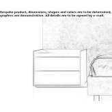 Bedside table with drawers Maipu