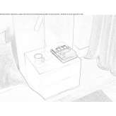 Bedside table with drawers Mahomet