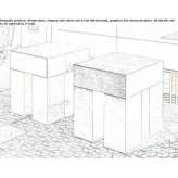 Bedside table with drawers Baykan