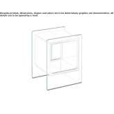 Glass bedside table Cosmesti