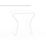 Glass bedside table Verona