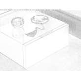 Wooden bedside table with drawers Wallburg