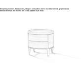 Wooden bedside table with drawers Boryspil