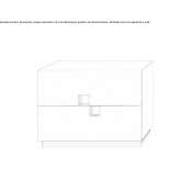 Bedside table with drawers Bowdon