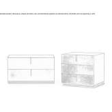 Bedside table with drawers Kreuztal