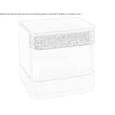 Leather bedside table with drawers Calci