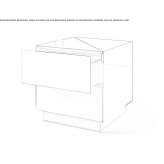 Bedside table with drawers Bugyi