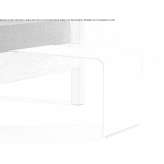 Bedside table made of powder-coated steel Guamini