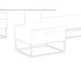 Bedside table with drawers Lammhult