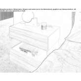 Bedside table with drawers Lecinena