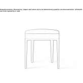 Solid wood bedside table Fonavi