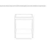 Wooden bedside table Cacique