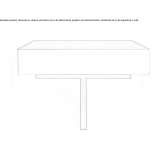 Rectangular wooden bedside table with drawers, mounted to the wall Shumen