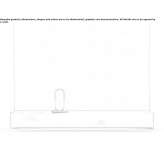 Rectangular bedside table mounted to the wall Lukavice