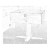 Wooden bedside table with drawers Gragnano