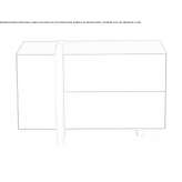 Rectangular oak bedside table with drawers and built-in lighting Tuffe