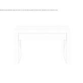Rectangular wooden bedside table with drawers Cormaia