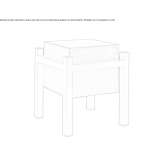 Bedside table with drawers Texmola