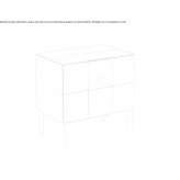 MDF bedside table Vaida