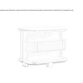 Bedside table with drawers Zena
