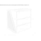 Lacquered bedside table and calacatta marble top Postua