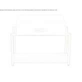 Wooden bedside table with drawers and marble shelf Dlutow