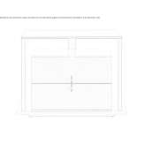 Rectangular wooden bedside table with drawers Kremmen