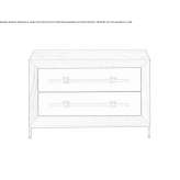 Rectangular wooden veneer bedside table with drawers Berlesti