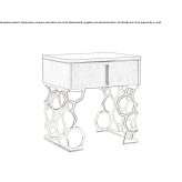 Bedside table with drawers Zena