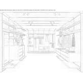 Ash sectional wardrobe with integrated lighting Falmenta