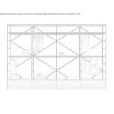 Sectional wardrobe made of steel and wood Liceras