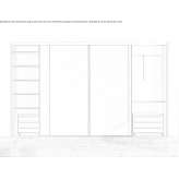Made-to-measure HPL commander wardrobe Maretz