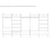 Metal wardrobe Benedita