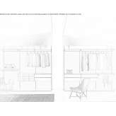 Sectional wardrobe made of metal Hassa