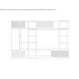 Built-in wardrobe made of steel and wood Parre